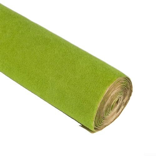 Zilimontt Grass Landscape Mat Rolls Wargame Scenery Sand Table Railway Model Accessories DIY,For Creating Model Railway Scenes, Modelling Dioramas Or War Gaming Landscapes(Light Green 50 * 50cm)