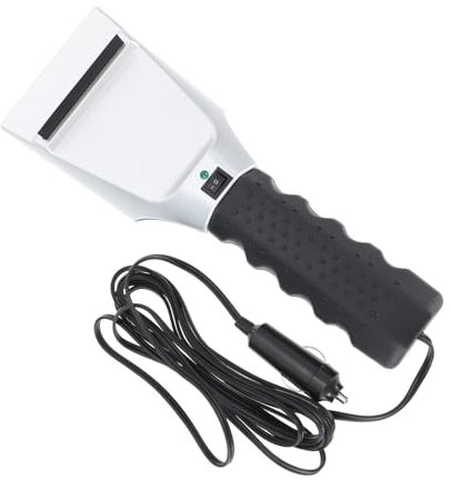 ULTECHNOVO Elektrische Auto-eiskratzer Mit Heizfunktion Schneeräumschaufel Für Windschutzscheiben Gummiwischer Zum Entfernen Von Schnee Und Eis Rutschfester Griff