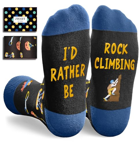 Zmart Rock Climbing Gifts - Gifts for Climbers Men Women, Funny Rock Climbing Socks