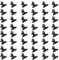 50 Stück Kleine Bulldogge Büroklammern, 22mm Mini Metall Klammern, Multi-function Scharnier Clip Briefklemmer für Tags Taschen, Fotos,Zeichnungen, Kunsthandwerk, Büro, Küche (Schwarz)