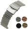 Homoyoyo Edelstahl Mesh Uhrenarmband Mit Faltschließe Strapazierfähiges Elegantes Armband Für Smartwatches Und Traditionelle Uhren Für Herren Und Damen Vielseitig Für Alltag Und
