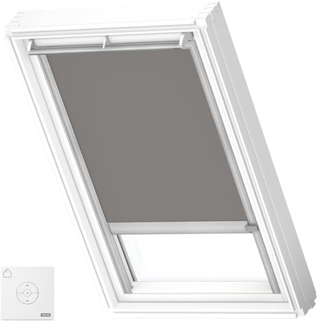VELUX Originale Tenda Oscurante Solare (DSL), CK02, Grigio, Telaio Alluminio