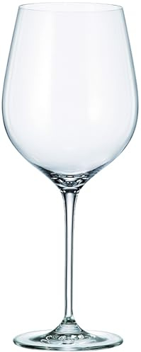 GIONA Set de 6 verres à vin Alba – 85 cl – Design généreux pour vin rouge