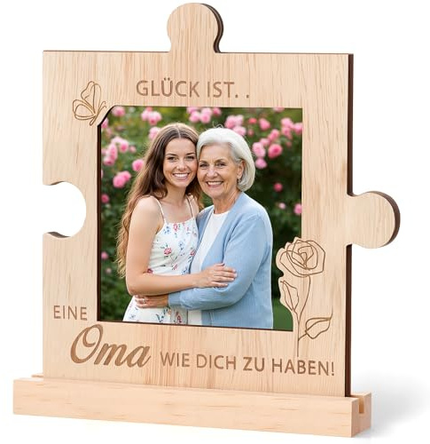 Maitys Geschenke Bilderrahmen für Oma Mutter Patentante Weihnachten, Oma | Bilderrahmen für Euer Gemeinsames Bild, Geschenk zum Weihnachten und Geburtstag, Muttertagsgeschenk für Oma, Schwiegermutter