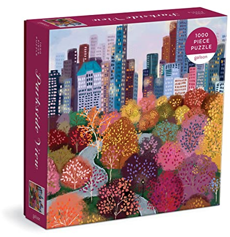 Galison 9780735371682 Parkside View Jigsaw Puzzle, Multicoloured, 1000 Pieces