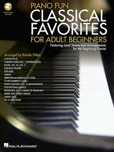 Piano Fun- Classical Favorites for Adult Beginners Featuring Lead Sheets and Arrangements for the Beginning Pianist
