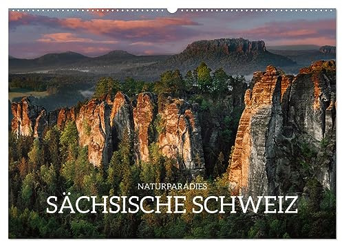 Naturparadies Sächsische Schweiz (Wandkalender 2026 DIN A2 quer), CALVENDO Monatskalender: Auf Entdeckungsreise im Elbsandsteingebirge (CALVENDO Orte)