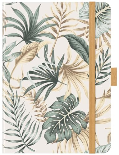 Premium Timer Big Tropical 2025: Hochwertiger Buchkalender. Terminplaner mit Wochenkalendarium, Gummiband und Stifthalter. 12 x 17 cm