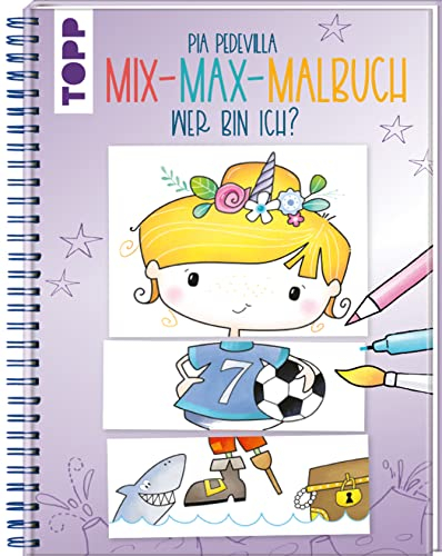 Mix-Max-Malbuch Wer bin ich?: Lustige Kombinationen für Kinder ab 5 Jahren (Pia Pedevilla Malbücher)