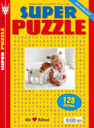 Super Puzzle Nr. 502 VDZ54893 (140 Spiele mit Buchstaben und Zahlen)