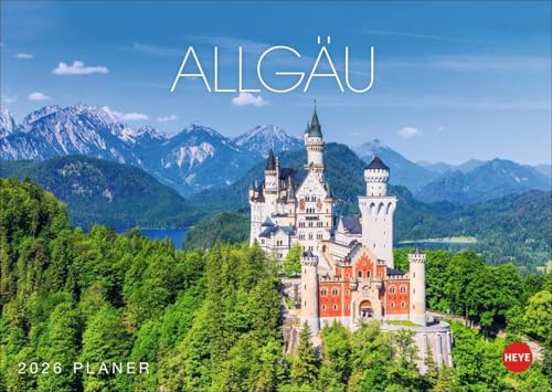 Allgäu Planer 2026: Die Landschaft des Allgäus in Szene gesetzt: Foto-Wandkalender 2026 mit viel Platz für Termine und Notizen. Format 31 x 22 cm