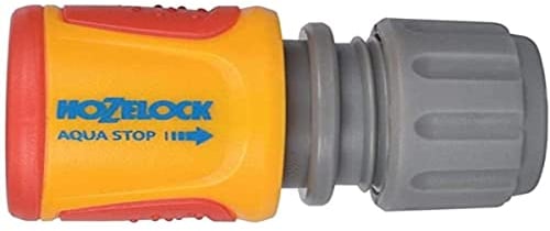 Hozelock Conector Aquastop (12,5 mm Y 15 mm) Soft Touch, Standard, 3.8 X 8.9 X 14.4 cm