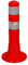 UvV UVTP4131 Flex-Absperrpfosten 450mm, 45 cm flexibler sperrpfosten reflexfolie Orafol 5931 Silber (DIN Reflexfolie- EN 12899-1:2008, RA2/C) - als flexibler Sperrpfosten mit stabilem Standfuß