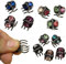 Cuhair 10 stücke Kristall Strass Vintage Metall Starken Griff, Konstante Zähne, Kein verblassen Mini Pony Haargreifer Clips Schellen Barrettes Für Mädchen Damen Frauen Mini Haargreifer