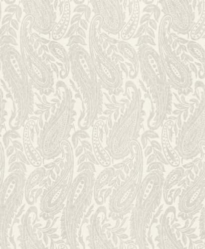 Casa Padrino Barock Wohnzimmer Tapete Weiß 10,05 x 0,53 m - Hochwertige Textiltapete