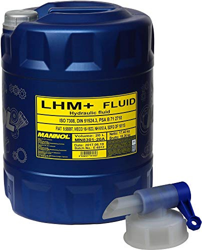 20 Liter MANNOL LHM+ Fluid Hydraulik Öl Flüssigkeit DIN 51524.2 + Auslaufhahn