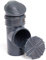 Fallrohrfilter Regenrohrfilter m. Laubfang + Adapter DN100 Ø110 HT/KG- HT Rohr Graphit