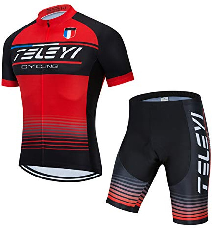 Weimostar Radtrikot setzt Männer Bike Top Mountainbike Trikot Shorts Anzug Fahrrad Shirt Road Fahrradbe Rennen MTB Kleidung Sommer atmungsaktiv Sommergrün S.