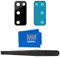 MMOBIEL Lente in vetro per fotocamera posteriore compatibile con Samsung Galaxy S20 FE / S20 FE 5G 2020 vetro fotocamera con doppio lato adesivo pinzette e panno inclusi, nero