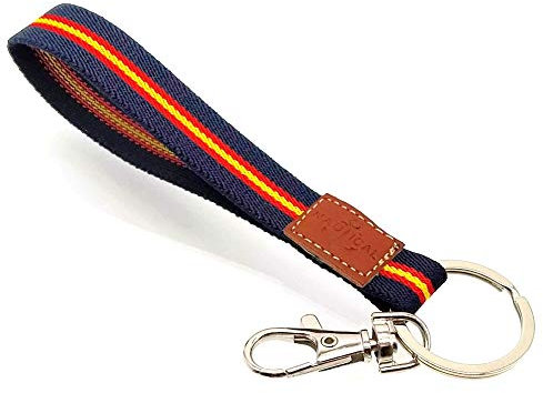 BDM Llavero Pulsera con la Bandera de España para Hombre o Mujer