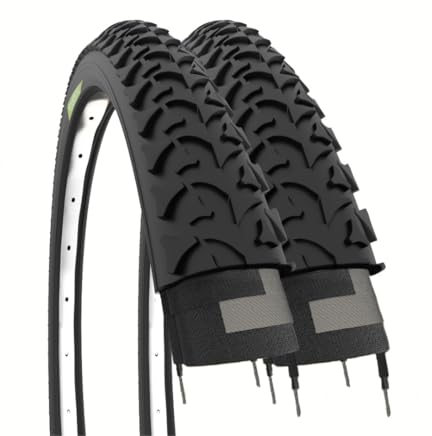 Ecovelò Ebc26mbe 2 neumáticos MTB 26 x 1,95 (50-559), Adultos Unisex, Nero, Talla única