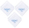 Bestickte Hochzeitstaschentücher Happy Tears Taschentücher mit gewelltem Spitzenrand für Hochzeitstag Braut, Weiss/opulenter Garten, Medium