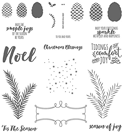 XIANZI Transparenter Klarer Silikonstempel, Siegel Für DIY Scrapbooking Weihnachten Pine Tree Seal Tannenzapfen Kohlenstoffstahl Stanzformen DIY Scrapbooking Fotoalbum Prägen Papierkarten machen