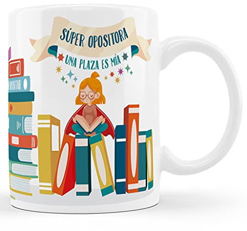Bee Ingenious Taza opositor. Opositores regalos para opositores Tazas de desayuno tazas para opositores Tazas para súper opositores y súper opositoras (Súper opsitora)