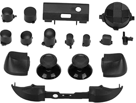 Annadue Set Completo di Pulsanti per Series, Dpad Bumper Pulsanti Trigger RT LT RB LB Pulsanti ABXY Kit di Riparazione Pulsanti di Ricambio per Series X e S(Nero)