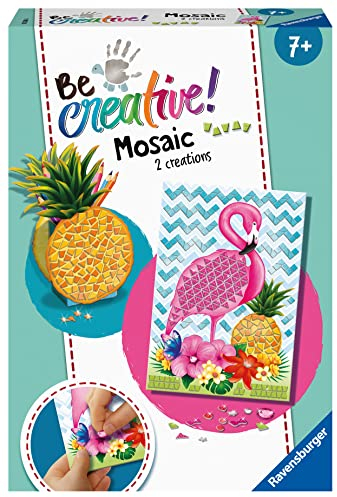Ravensburger 18240 BeCreative Mosaik Tropical, DIY für Kinder ab 7 Jahren