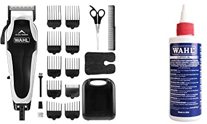 WAHL Clip ‘N Trim II Hair Clipper, Integrated Hair Trimmer, Hair Clippers for Men, Head Shaver, Male Grooming Set & Clipper Oil, Blade Oil for Hair Clippers, 250 ml, 2.0 count