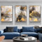 GHJKL Islamische Bild Wohnzimmer Schlafzimmer Decor, Gold Islamische Malerei Arabische Kalligraphie Wandkunst Leinwanddrucke, Kein Rahmen (20x30cm*3)…