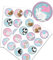 Yabaduu DIY Adventskalender Zahlen zum Aufkleben Nummern 1-24 Selbstklebende Sticker für Weihnachten Weihnachtskalender Selber Basteln Y048 (16 Polartiere rund)