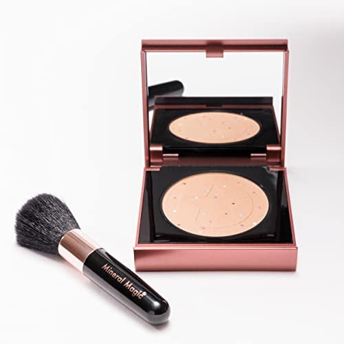 JML Mineral Magic Makeup Perfection Powder – Langanhaltende, gepresste Gesichtspuder-Grundlage, deckt ab, korrigiert und spendet Feuchtigkeit mit Q10 – Make-up zum Abdecken feiner Linien,