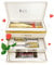 KeiCo Luxe Gift Box Bottega Prosecco DOC 75cl, 2 x Glass Flutes, I Love You Chocolates & Rose! Hamper Gift Box - Congratulations or Anniversary  Present (Prosecco)