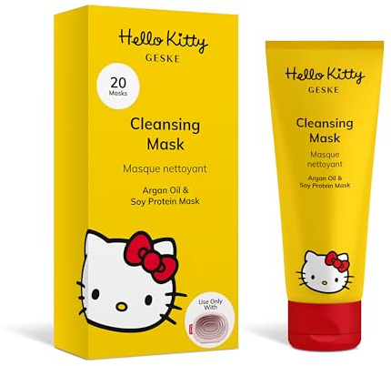 GESKE x Hello Kitty Cleansing Mask | Reinigende Gesichtsmaske | Einfach auftragen mit der Sonic Warm & Cool Mask | Gesichtsmasken für Frauen & Männer | Vegane Formel ohne Tierversuche