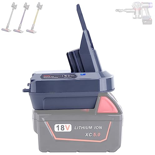for Dyson V8 Battery Adapter for Milwaukee M18 18V Battery Convert to for Dyson V8 SV10 Animal Motorhead Handheld Vacuum Cleaner Converter (only Adapter)