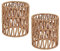 2er Pack Rattan Lampshade Small Boho Shades Replacement - Pendant Sconce Shade Ceiling Fan Light Covers Cylinder Woven Lampshade for Floor Lamps Pendant Light Wall Sconces Chandelier Light Fixture