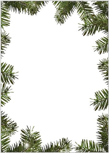 Briefpapier Weihnachten DIN A4 - Papier Xmas - 20 Blatt - Motiv Nr. 148 | 100g/m²