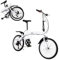 DCSYOG 20 Zoll Faltrad, 6 Gang Klappfahrrad mit Schutzbleche für Damen und Herren Folding Fahrrad Erwachsene City Bike geeignet ab 140 cm - 190 cm Weiß