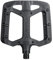 Funn Taipan Fahrradpedale aus glasfaserverstärktem Thermoplast mit 9/16-Zoll CrMo-Achsen und schienbeinfreundlichen Pins für MTB/BMX/Urban/Gravel Riding (Schwarz)