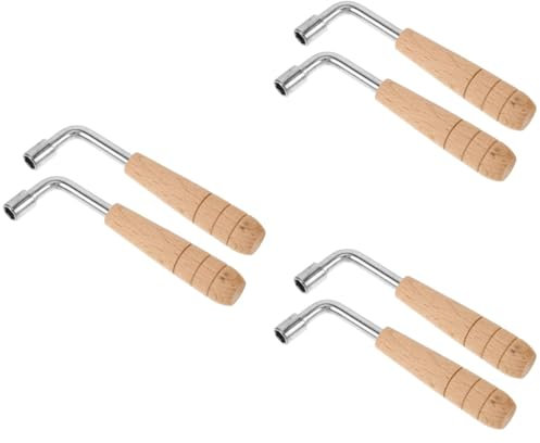 Toyvian 6pièces Outil Truss Rod Bois De Clés Pour Harpe Lyre Ajustements Précis Et Maintenance Des Instruments à Cordes Dimensions