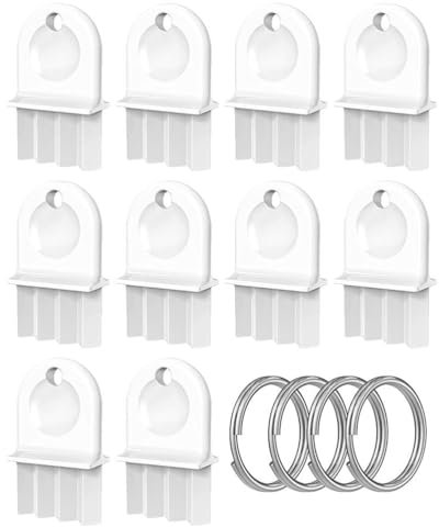 10 Pcs Universal Paper Towel Dispenser Key with 4 Key Rings, Hard Plastic Toilet Roll Dispenser Replacement for Paper Towel and Toilet Tissue Dispensers