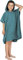 normani Kinder-Badeponcho Strandponcho - Handtuch-Poncho aus 100% natürlicher Bio-Baumwolle Handtuch Cape Badetuch mit Kapuze für Jungen und Mädchen ab 2 Jahren Farbe Petrol Größe 75 x 90 cm