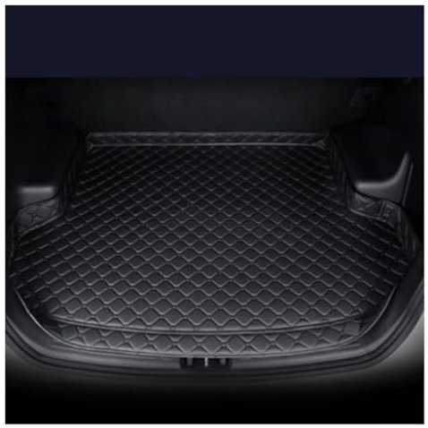 Kofferraummatten Für Chevrolet Für Captiva 2012 2013 7 Sitze Hohe Seite Auto Stamm Matten Zurück Hinten Seite Trun Teppich Auto Teile Styling Teppiche Wasserdicht Kofferraumschutz(A- Black)