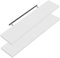Casaria® 2X Wandregal Holz Weiß Hängeregal mit Halterung 15kg Tragkraft Küche Wohnzimmer Flur Schweberegal Bücherregal Regalbrett Schwebend Matt 110cm