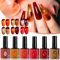 6 Colors Jelly Amber Gel Polish,Jelly Gel Polish Set,Red Jelly Gel Polish,Tortoise Shell Gel Nail Polish,Brown Gel Nail Polish,Nail Varnish Set for Woman,Soak off UV Led Manicure Art Kit,Gel Colours