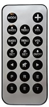 Replace Bluetooth Sound System remote control fit for Geneva Geneva Lab Model S DAB+Model S DAB Sound-S Model-M