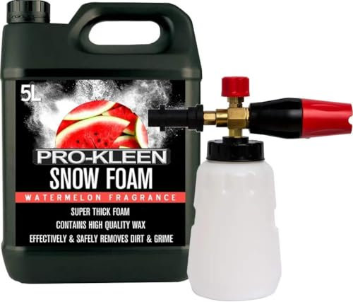 Pro-Kleen Snow Foam Lance for Use with Karcher K Series Pressure Washers Includes 5 Litres Snow Foam (5L, Watermelon)