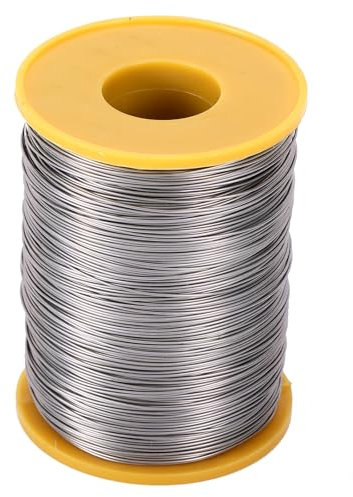 Svauoumu Edelstahl Bienenstockdraht - 0.5mm Durchmesser, 500g Rolle | Wabendraht für Bienenrahmen, anti-corrosives Imkereizubehör, Bienenzucht-Werkzeug
